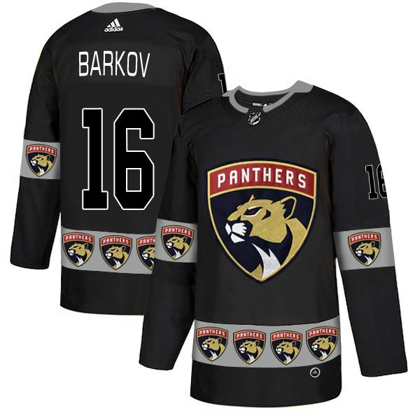 Men Florida Panthers #16 Barkov Black Adidas Fashion NHL Jersey